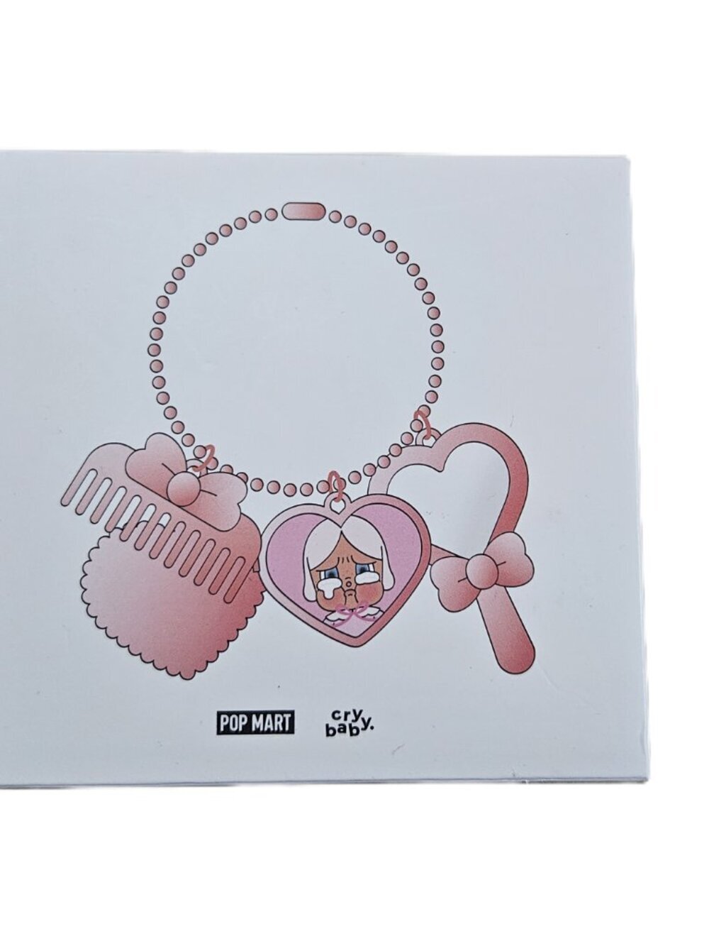 POP MART Cry Baby Crying in Pink Charm Toy Accessories